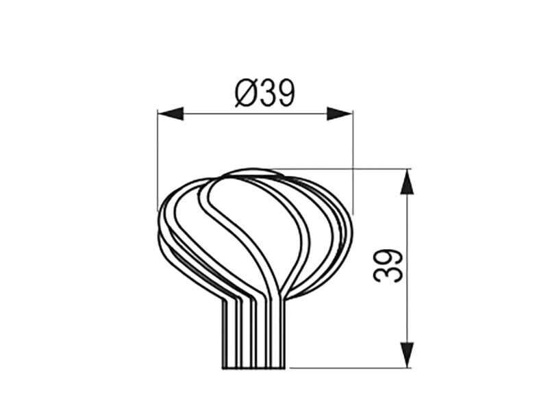 Knop Virella S starocín